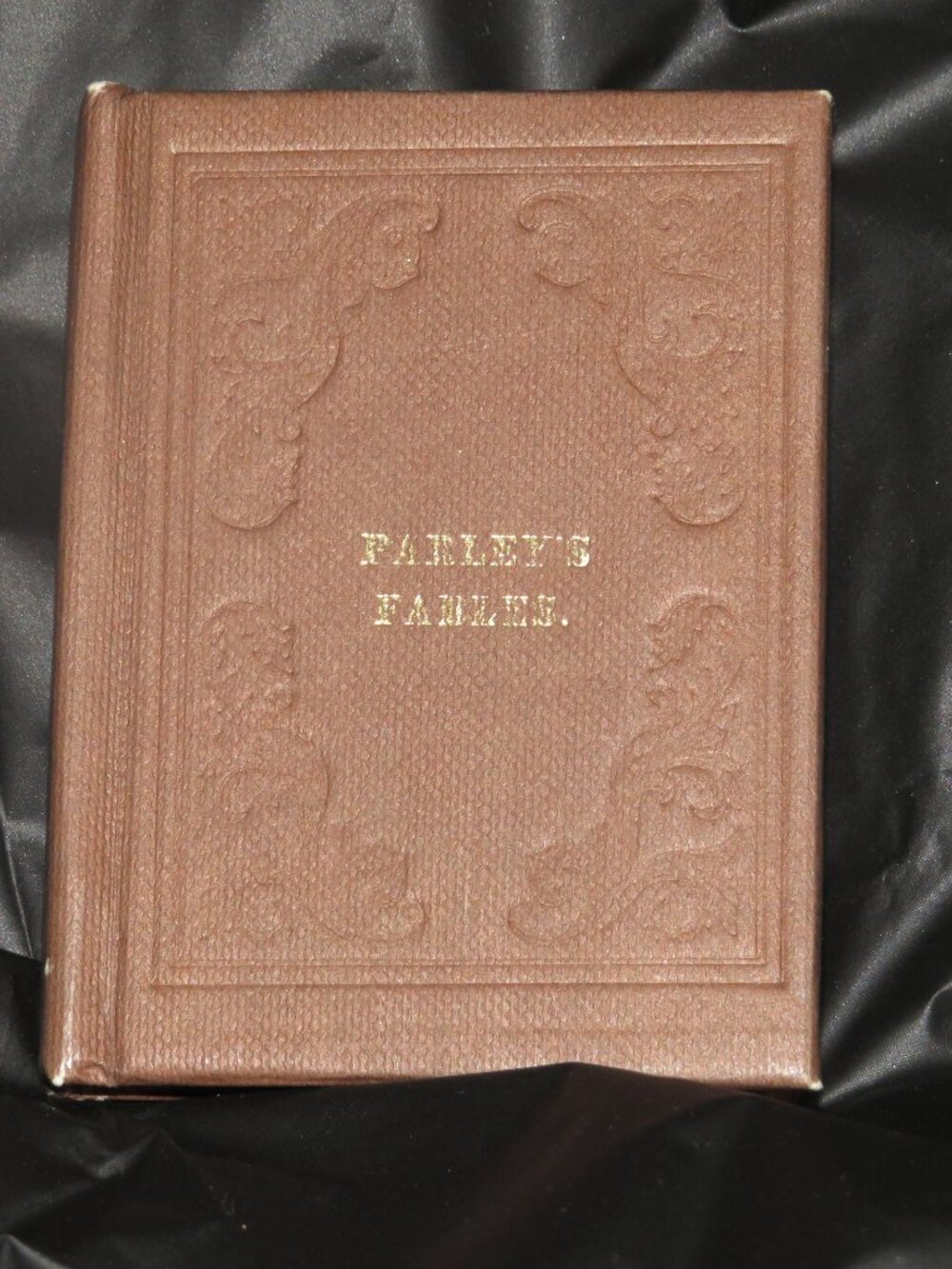 Vintage “Fairley’s Fables” Miniature Book – Antique Embossed Brown Hardcover, Go